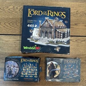 Lord of the Rings Wrebbit 3D Puzzle Set & 2 Figurine Sets